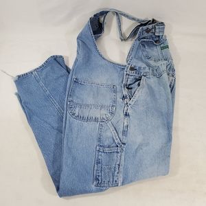 Men KEY IMPERIAL Vtg 70s Distressed Bib Denim Carp